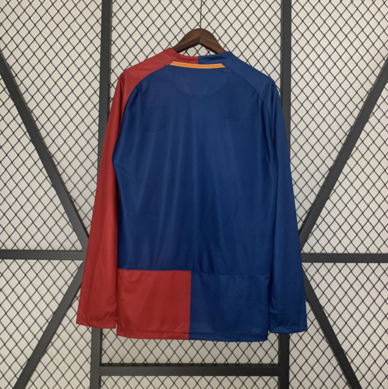 Retro Long Sleeve Barcelona 08/09 Home Kit - Image 3